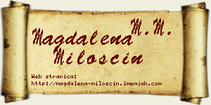 Magdalena Miloščin vizit kartica